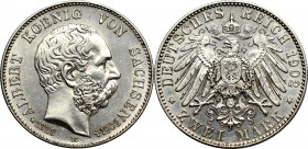 Germany, Saxony, 2 mark 1902