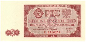 PRL, 5 złotych 1948 E