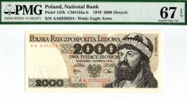 PRL, 2000 złotych 1982 AA - PMG 67EPQ