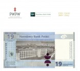 PWPW, 19 złotych Paderewski 2019 z broszurą emisyjną