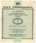 Pewex, 1 dolar 1960 - Bd - świetny numer, bez klauzuli - RZADKA