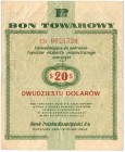 Pewex, 20 dolarów 1960 Dh - z klauzulą