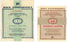 Pewex, 1 dolar 1960 - Cd i 10 centów 1960 Db