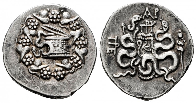 Mysia. Pergamon. Cistophorus. 166-167 BC. (Gc-3949 var). (Sng Paris-1729). Anv.:...