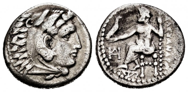 Kingdom of Macedon. Alexander III, "The Great". Drachm. 325-323 BC. Miletos. Str...