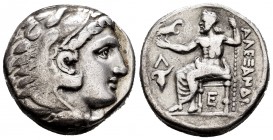 Kingdom of Macedon. Alexander III, "The Great". Tetradrachm. 320-315 BC. Amphipolis. (Price-432). Anv.: Head of Herakles right, wearing lion skin head...