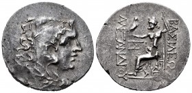 Kingdom of Macedon. Alexander III, "The Great". Tetradrachm. 336-323 BC. Odessos. (Price-1205). (Müller-426). Anv.: Herakles right, wearing lion skin....
