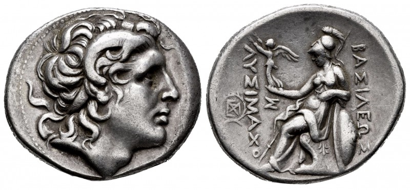 Kingdom of Thrace. Lysimachos. Tetradrachm. 323-281 BC. (Gc-6814 var). Anv.: Dia...