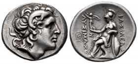 Kingdom of Thrace. Lysimachos. Tetradrachm. 323-281 BC. (Gc-6814 var). Anv.: Diademed head of the deified Alexander right, with horn of Ammon. Rev.: A...