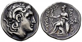 Thrace. Lysimachos. Tetradrachm. 323-281 BC. (Müller-112). (Hgc-3.2). (Thompson-19). Anv.: Diademed head of the deified Alexander to right, with horn ...