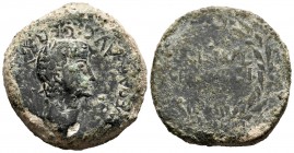Acci. Time of Caligula. Dupondius. 34-41 BC. Guadix (Granada). (Abh-41). (Acip-3009). Anv.: C.CAE-SAR. AVG. GERMANICVS. Bare head of Caligula right. R...