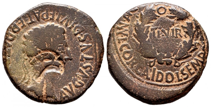 Bilbilis. Augustus period. Unit. 27 BC.-14 AD. Calatayud (Zaragoza). Ae. 12,36 g...