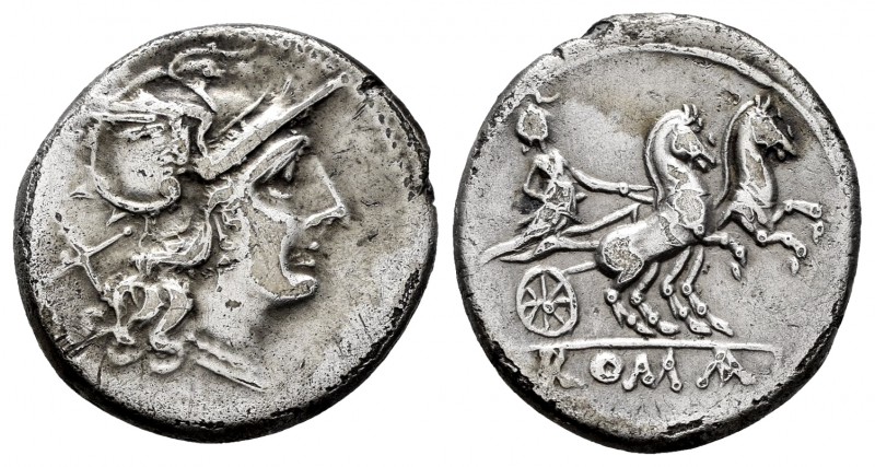 Anonymous. Denarius. 179-170 BC. Rome. (Ffc-75). (Craw-158/1). (Cal-50). Anv.: H...