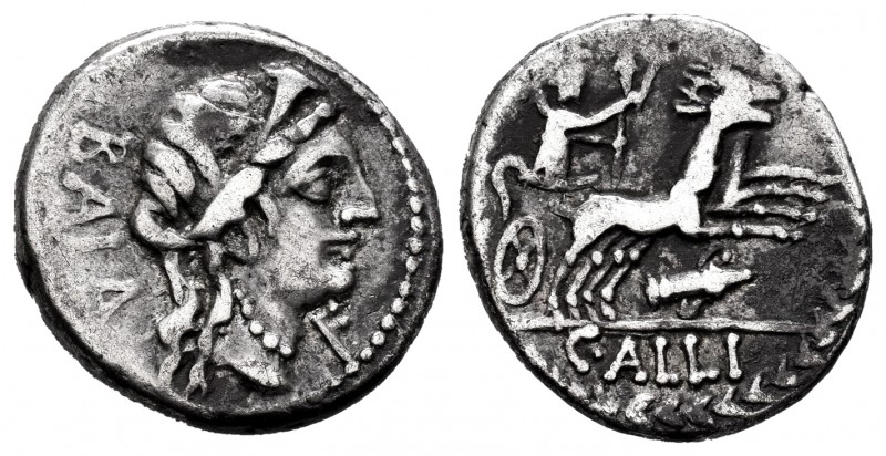 Aelius. C. Allius Bala. Denarius. 92 BC. Rome. (Ffc-102). (Craw-336/1c). (Cal-72...