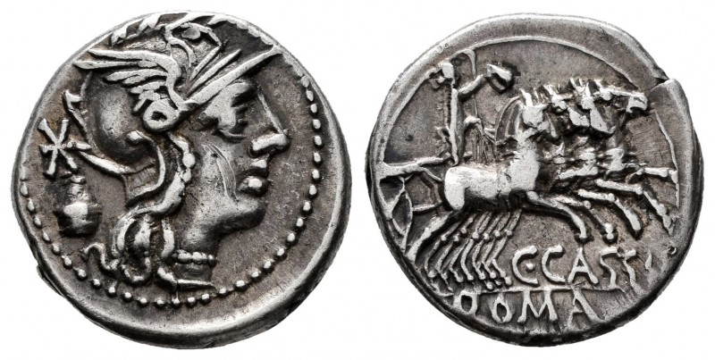 Cassius. C. Cassius. Denarius. 126 BC. Rome. (Ffc-554). (Craw-266/1). (Cal-408)....