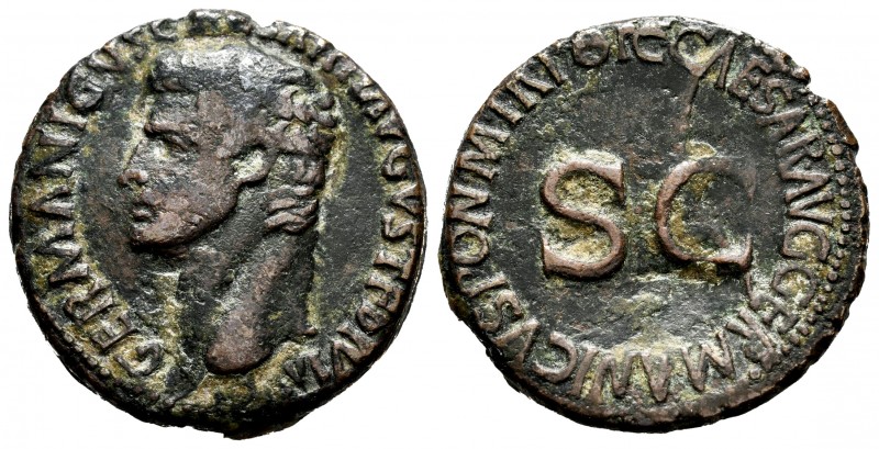 Germanicus. Unit. 37-41 AD. Rome. (Ric-35). (Bmcre-49). (C-1). Anv.: GERMANICVS ...