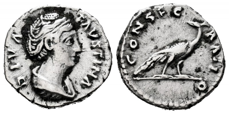 Diva Faustina. Denarius. 147 AD. Rome. (Spink-4594). (Ric-384). (Seaby-175). Rev...