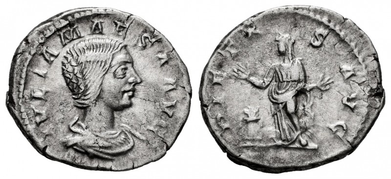 Julia Maesa. Denarius. 218-220 AD. Rome. (Ric-263 (Elagabal)). (Seaby-29). Rev.:...