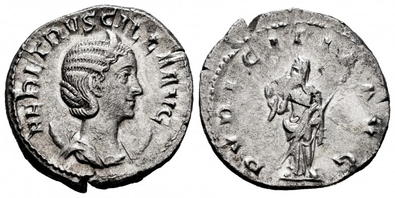 Herennia Etruscilla. Antoninianus. 249-251 AD. Rome. (Ric-58b). Anv.: HER ETRVSC...