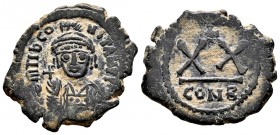 Tiberius II Constantine. 1/2 follis. 578-582 AD. Constantinople. (Bc-434). Rev.: XX / CON B. Ae. 6,01 g. VF. Est...40,00. 


SPANISH DESCRIPTION: T...