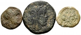 Lot of 3 coins of the Roman Republic, Unit (1), Half unit (2). TO EXAMINE. F/Almost VF. Est...120,00. 


SPANISH DESCRIPTION: Lote de 3 monedas de ...