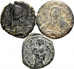 Lot of 3 copper pieces from the Byzantine Empire, 2 of 1 follis and 1 of half follis. TO EXAMINE. VF. Est...60,00. 


SPANISH DESCRIPTION: Lote de ...