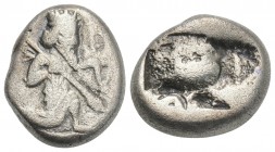 Siglos AR
Persia, Achaemenid Empire, Sardeis, Time of Darios I to Xerxes I (c. 500-485 BC)
16 mm, 5,30 g
