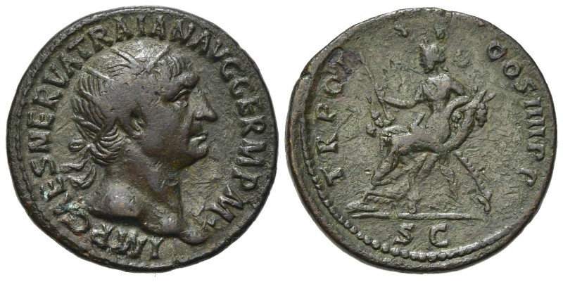 Dupondius Æ
Trajan (98-117), Rome, 101-102, Radiate head r. / Abundantia seated...