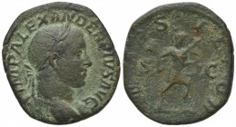 Sestertius Æ
Severus Alexander (222-235), Rome, AD 232, Laureate bust r., slight drapery / Mars advancing r., holding spear and shield
30 mm, 17,50 ...