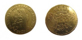 1/2 Escudo AV
Joannes V, Portugal, 1729, IOANNES V DG PORT ET ALG REX
16mm, 1,61g
Alberto Gomes 2013, Catalogue: 110.09