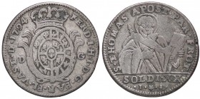 20 Soldi AR
Parma, 1794, Ferdinando di Borbone (1765-1802)
XXXXXX
CNI 136; Mont. 72 MI
