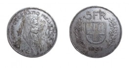 5 Franken AR
Helvetia, 1952
30 mm, 15 g