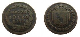 Mezzo Soldo
Bronze, 1777