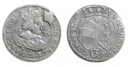 3 Kreuzer, 1640, Tirol, Habsburg, Ferdinand Karl
21 mm,