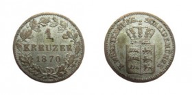 1 Kreuzer AR
Wittenberg 1870
14 mm, 0,77 g