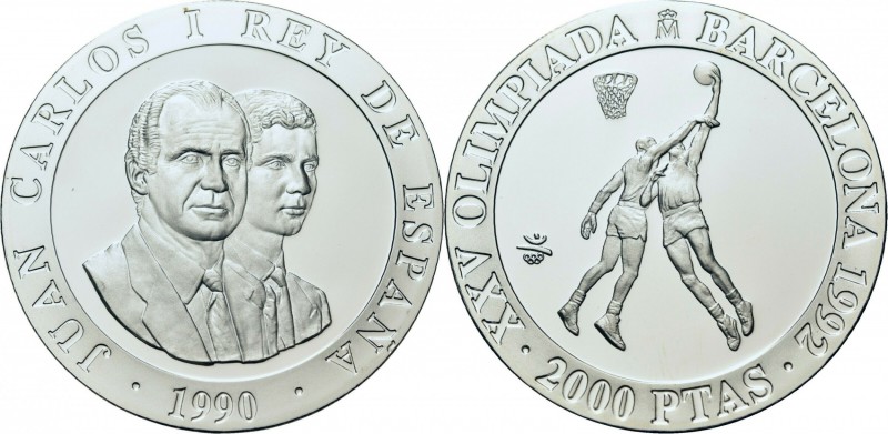 2000 Peseten AR
Spain, Olympic Games, Barcelona 1990
40 mm, 27 g