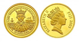 10 Dollars AV
Fiji, Elizabeth II, 3rd Effigy. Crowned head right, ELIZABETH II, FIJI 2003 / Lost Treasure of King Richard,Bust of King Richard facing...