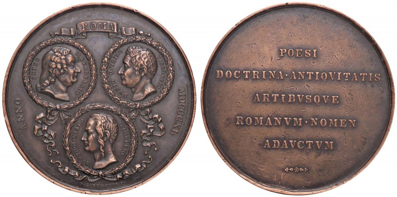 Medal
Italy, Rome 1848, Pietro Metastasio, Enrico Quirino Visconti Bartolomeo P...