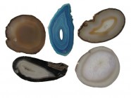 Agate, geode slices, 8-12 cm