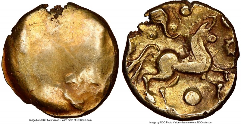 BRITAIN. Catuvellauni and Trinovantes. Ca. 60-20 BC. AV stater (17mm, 5.84 gm). ...
