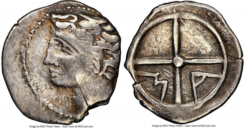 GAUL. Massalia. Ca. 1st century BC. AR obol (11mm, 0.54 gm, 5h). NGC VF 4/5 - 3/...