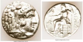 MACEDONIAN KINGDOM. Alexander III the Great (336-323 BC). AR tetradrachm (24mm, 16.83 gm, 11h). Fine, brushed. Late lifetime-early posthumous issue of...