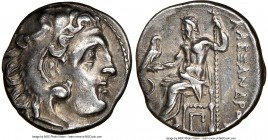 MACEDONIAN KINGDOM. Alexander III the Great (336-323 BC). AR drachm (16mm, 11h). NGC XF. Posthumous issue of Colophon, ca. 310-301 BC. Head of Heracle...