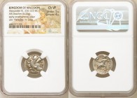 MACEDONIAN KINGDOM. Alexander III the Great (336-323 BC). AR drachm (17mm, 4.22 gm, 11h). NGC Choice VF 5/5 - 4/5. Posthumous issue of Colophon, 310-3...