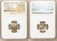MACEDONIAN KINGDOM. Alexander III the Great (336-323 BC). AR drachm (18mm, 4.21 gm, 1h). NGC VF 5/5 - 4/5. Lifetime issue of Abydus(?), ca. 328-323 BC...