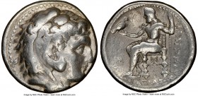 MACEDONIAN KINGDOM. Philip III Arrhidaeus (323-317 BC). AR tetradrachm (25mm, 17.01 gm, 12h). NGC Fine 4/5 - 3/5, light scratches. Babylon. Head of He...