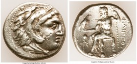 MACEDONIAN KINGDOM. Philip III Arrhidaeus (323-317 BC). AR drachm (17mm, 3.85 gm, 11h). Choice VF, scuffs, marks, brushed. Lifetime issue of Magnesia ...