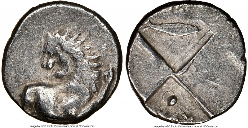 THRACE. Chersonesus. Ca. 4th century BC. AR hemidrachm (14mm). NGC VF. Persic st...