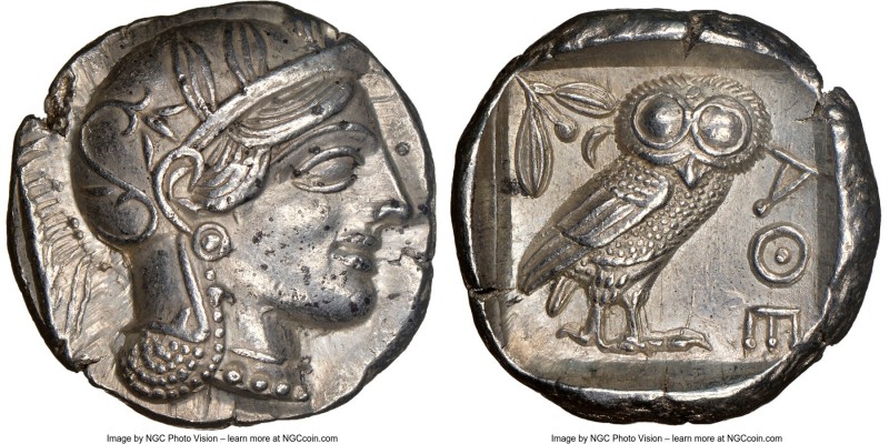 ATTICA. Athens. Ca. 440-404 BC. AR tetradrachm (mm, 17.17 gm, 1h). NGC Choice AU...