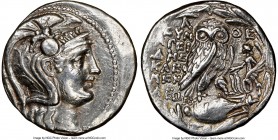 ATTICA. Athens. Ca. 2nd-1st centuries BC. AR tetradrachm (28mm, 16.75 gm, 12h). NGC Choice XF 4/5 - 3/5. New Style coinage, ca. 113/2 BC, 9th month, E...